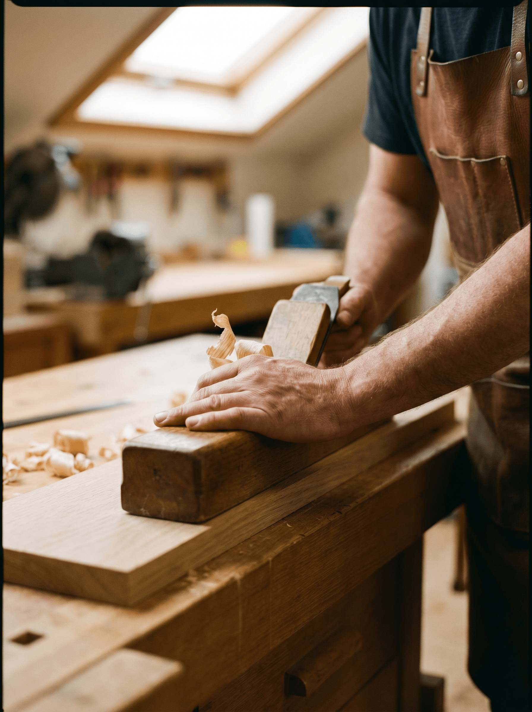 A cabinetmaker at work in the studio